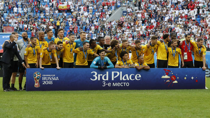 Belgium finished third in the 2018 World Cup